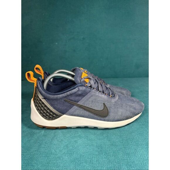 Nike Lunarestoa 2 Essential Men’s Size 8.5 Blue Orange Running Shoes Lightweight
